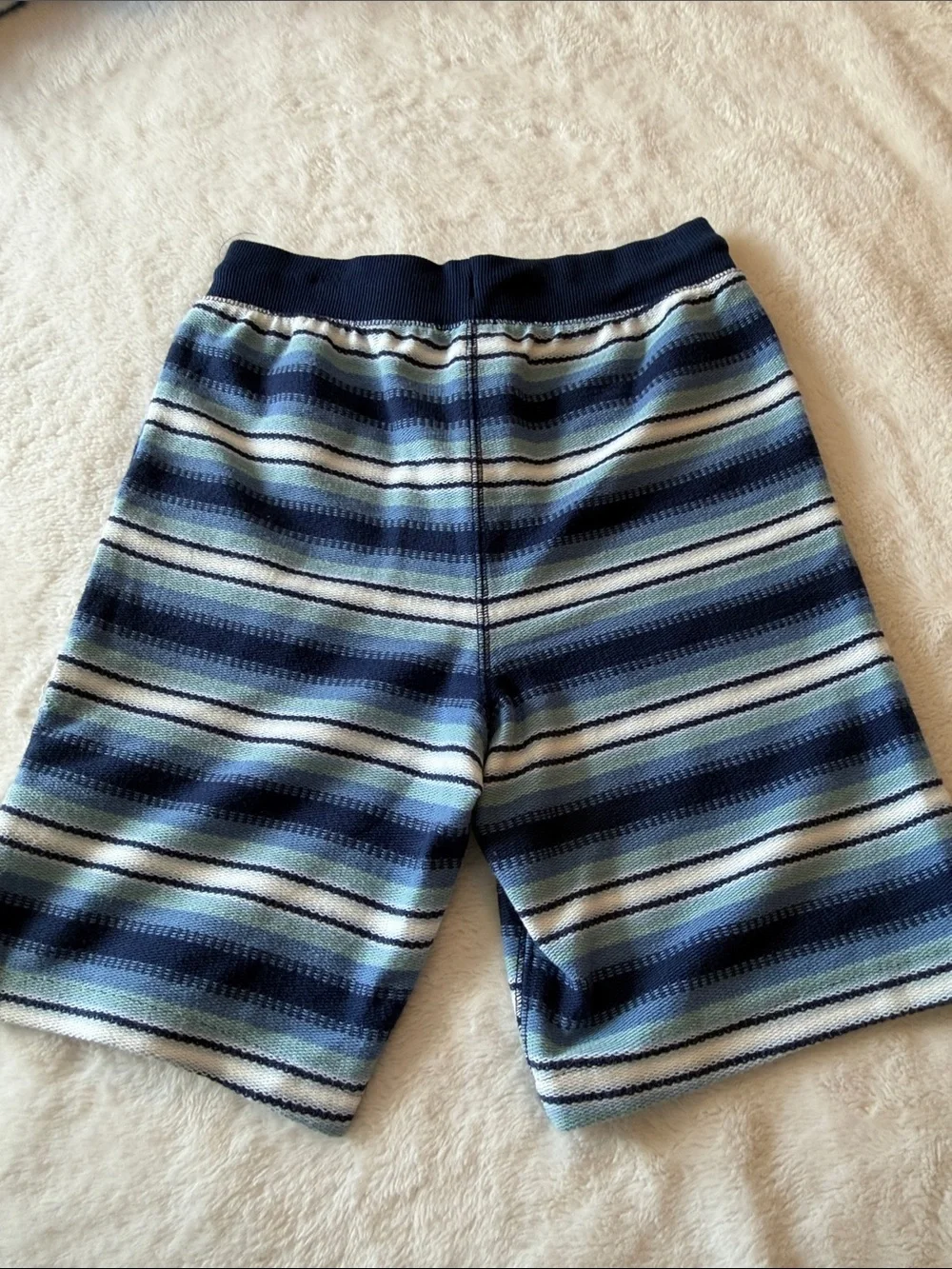 OshKosh B'gosh Navy, Light Blue and White Striped Shorts
